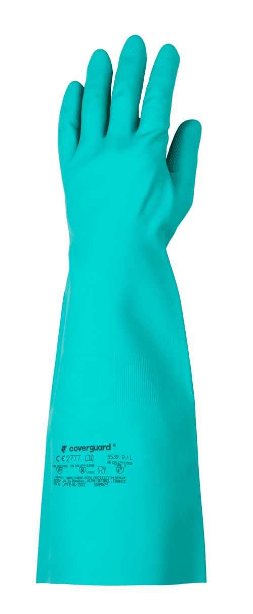 Eurochem N5540 — Kimyasal Koruyucu Nitril Eldiven, 45 cm